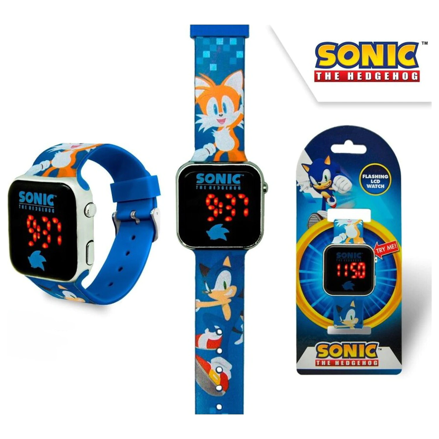 Sonic Prime digitális LED karóra termékfotó