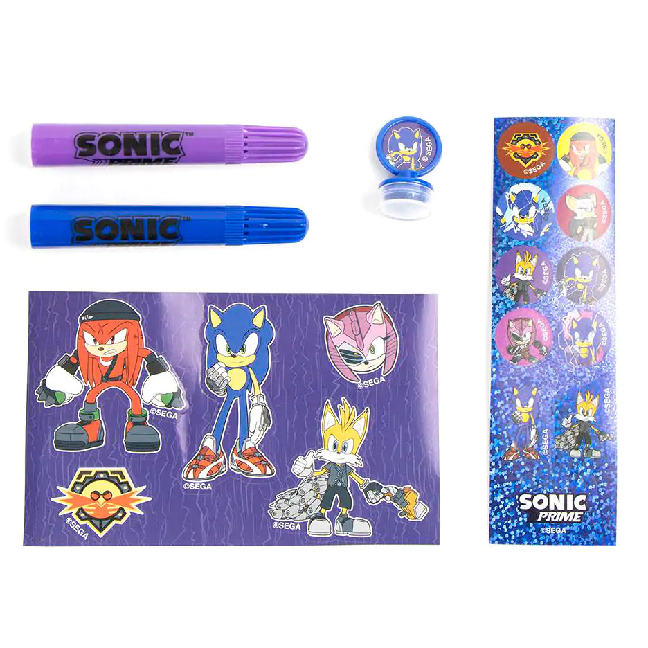 Sonic Prime Schreibwaren-set zum Ausmalen termékfotó