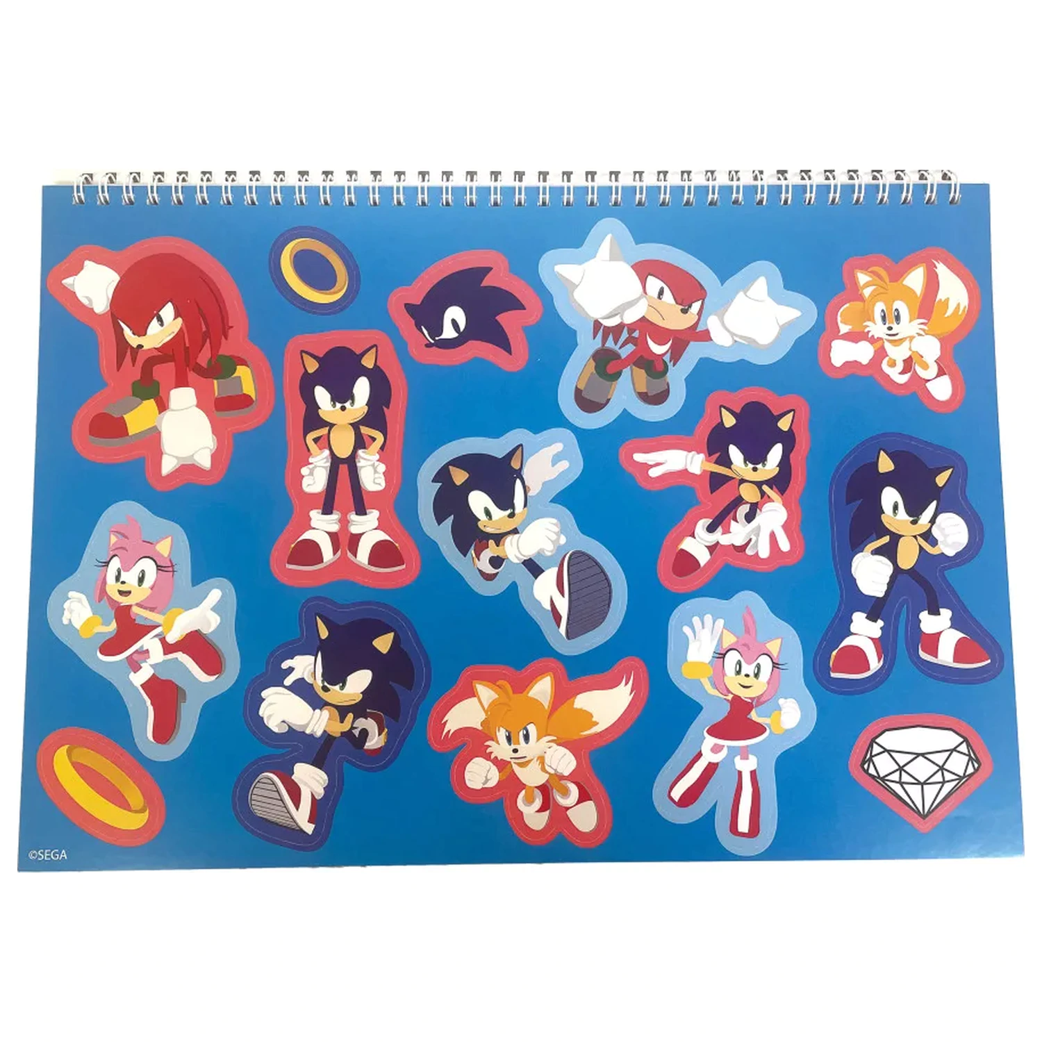 Sonic Speedy A/4 spirál vázlatfüzet 40 lapos matricával termékfotó