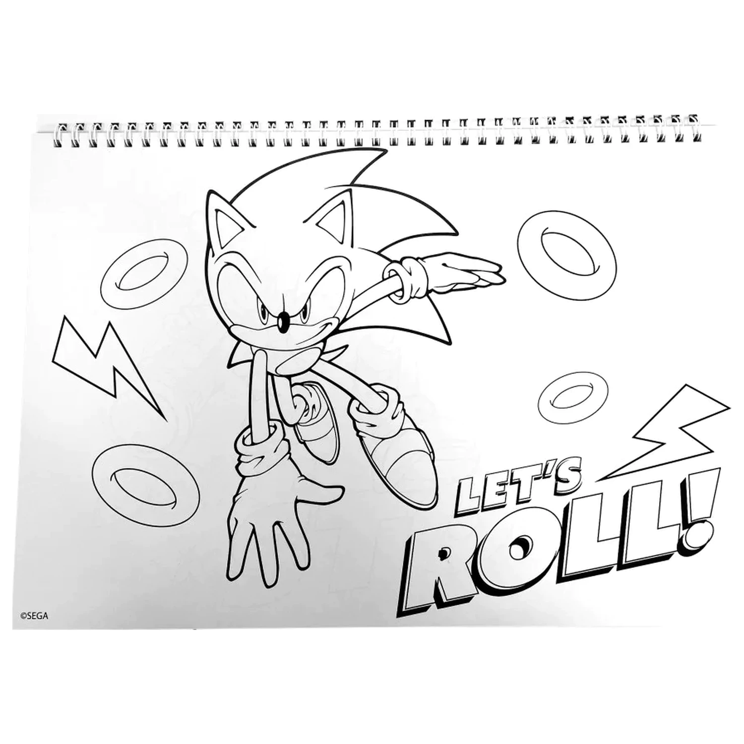 Sonic Speedy A/4 spirál vázlatfüzet 40 lapos matricával termékfotó