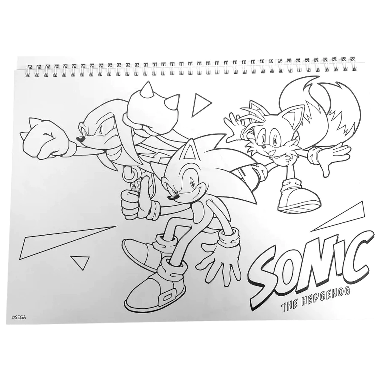 Sonic Speedy A/4 spirál vázlatfüzet 40 lapos matricával termékfotó