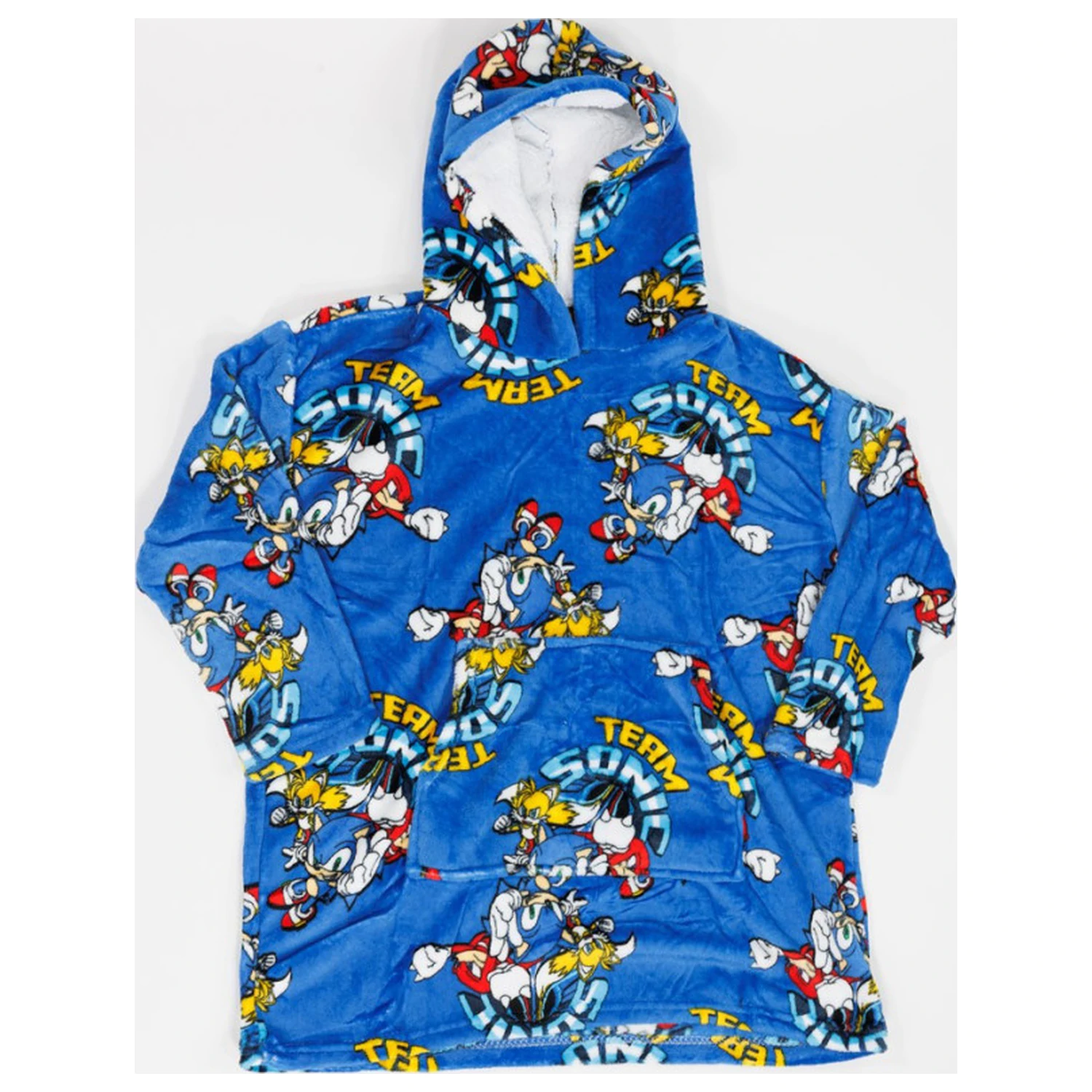 Sonic Team belebújós plüss polár takaró, poncsó 7-14 év termékfotó