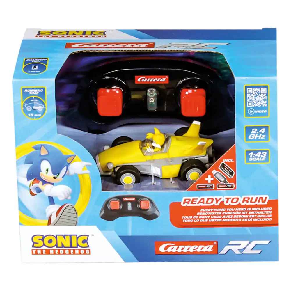 Sonic the Hedgehog 1/43 2.4GHz Mini Tails távirányítós autó termékfotó