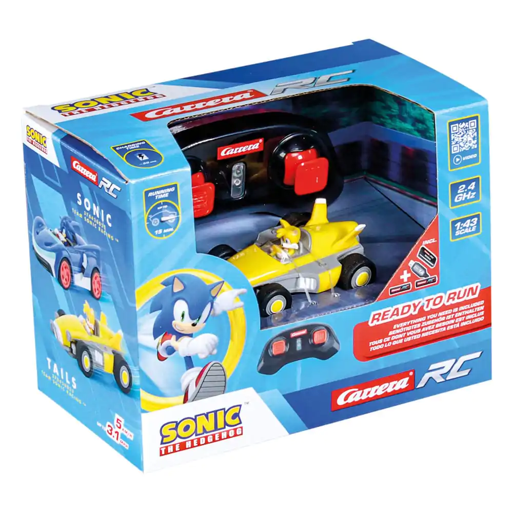 Sonic the Hedgehog 1/43 2.4GHz Mini Tails távirányítós autó termékfotó