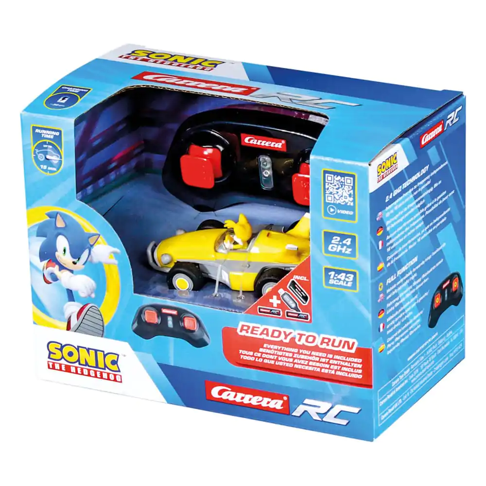 Sonic the Hedgehog 1/43 2.4GHz Mini Tails távirányítós autó termékfotó