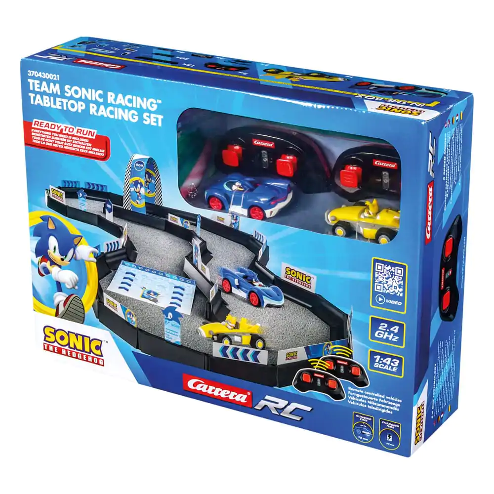 Sonic the Hedgehog 1/43 2.4GHz Tabletop Racing Set távirányítós autó készlet termékfotó