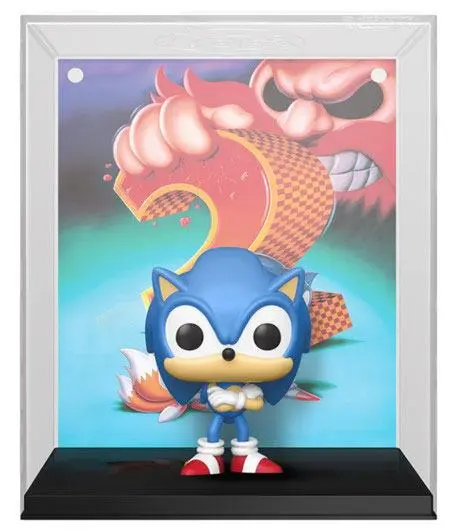 Sonic the Hedgehog 2 POP! Game Cover Vinyl figura Sonic 9 cm termékfotó