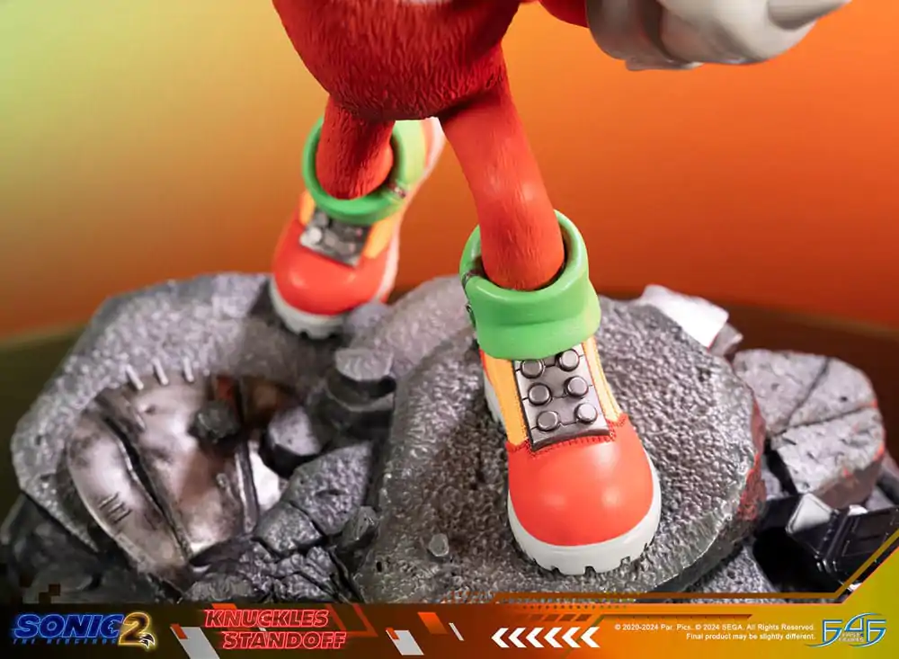 Sonic the Hedgehog 2 szobor figura Knuckles Standoff 30 cm termékfotó
