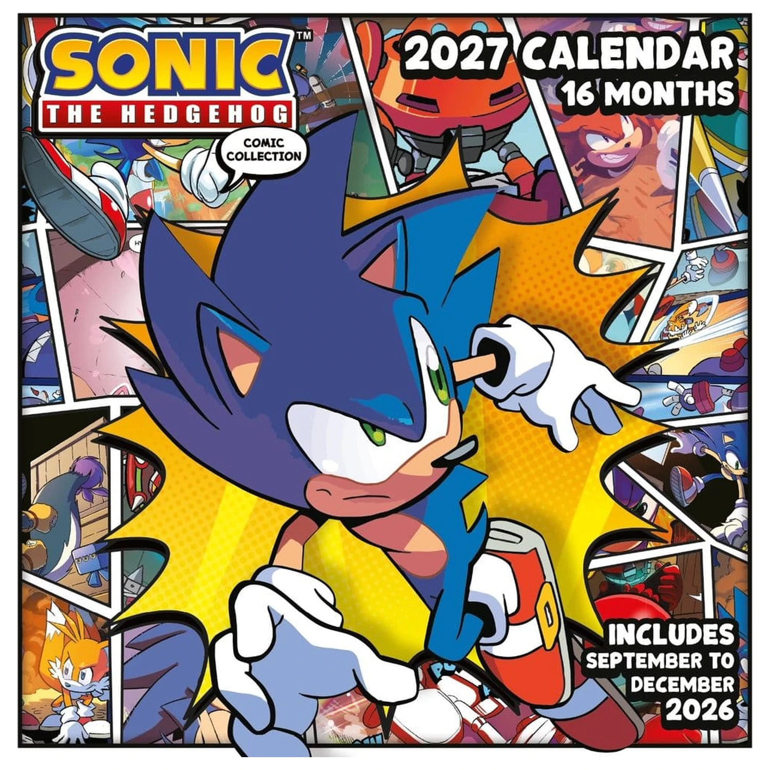 Sonic the Hedgehog (2027) falinaptár termékfotó