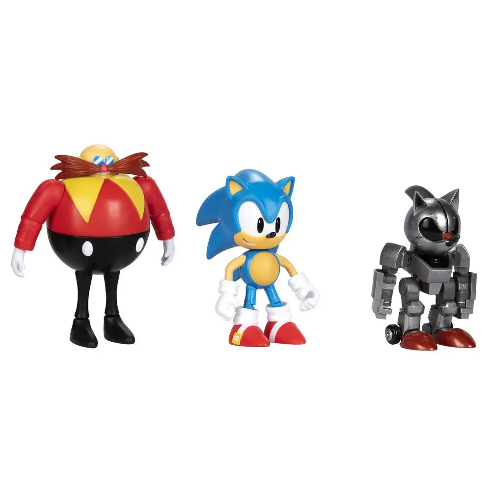Sonic The Hedgehog 30. évfordulós 3db-os figura csomag 10cm termékfotó
