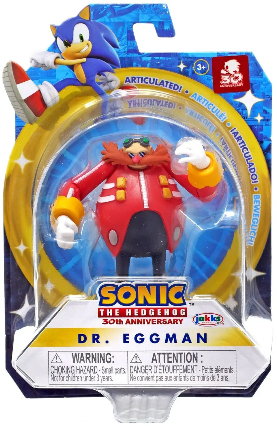 Sonic the Hedgehog 30. Évfordulós Dr. Eggman figura 7 cm termékfotó