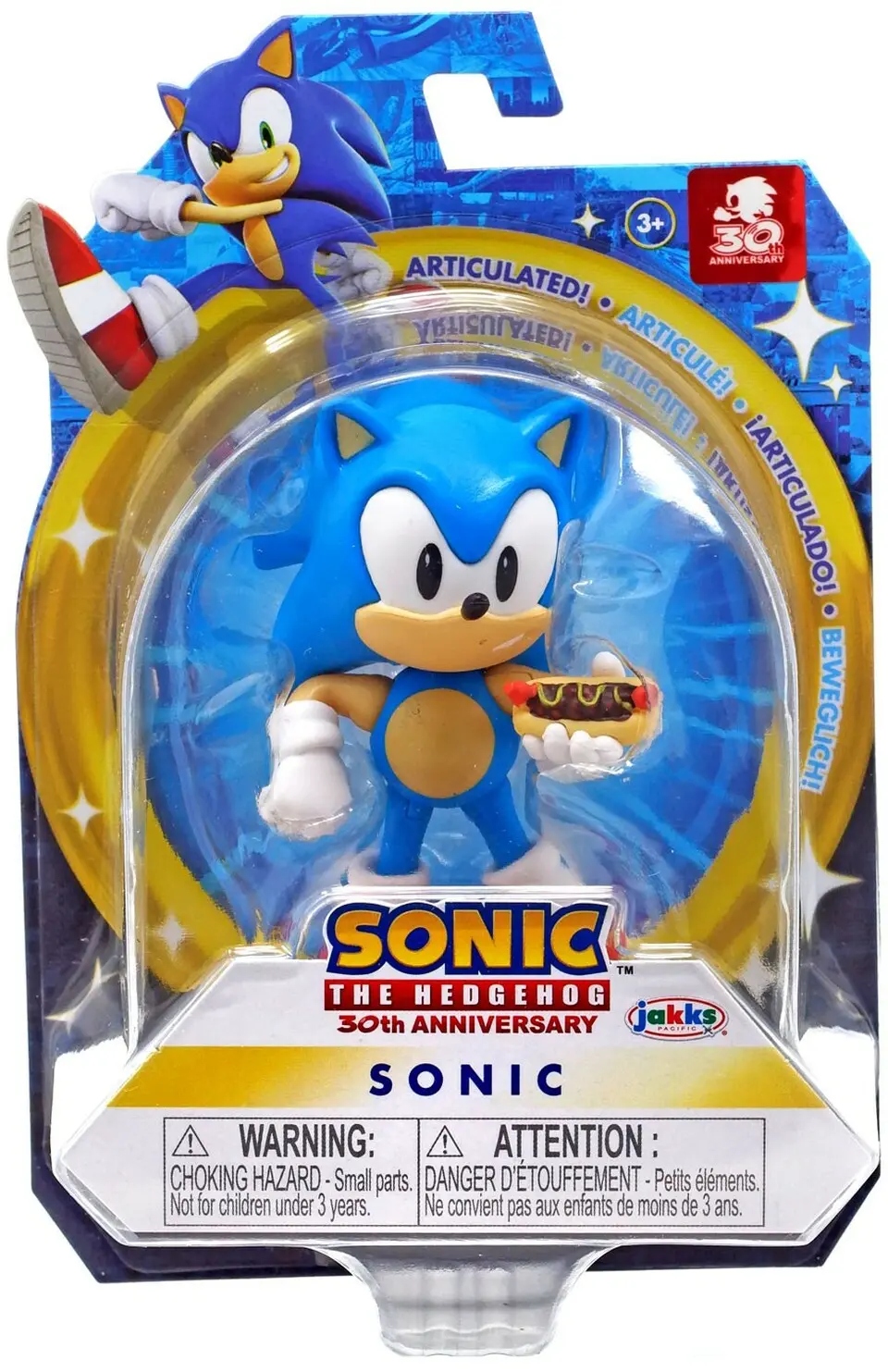 Sonic the Hedgehog 30. Évfordulós Sonic figura 7 cm termékfotó
