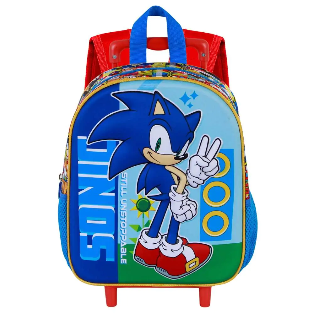 Sonic The Hedgehog 3D gurulós táska 34cm termékfotó