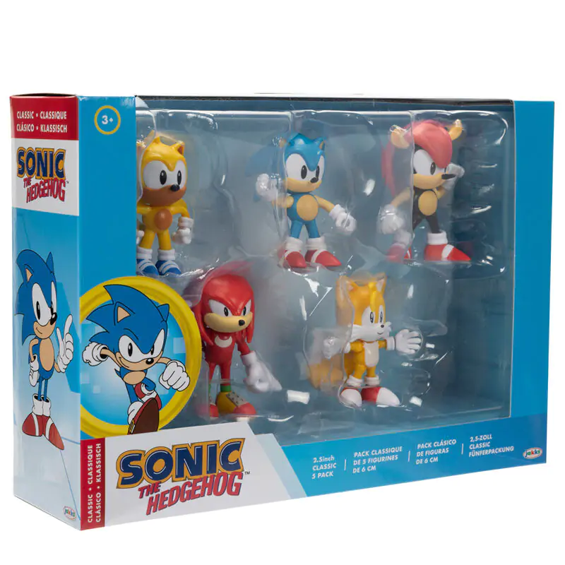 Sonic the Hedgehog 5db-os figura csomag 6cm termékfotó