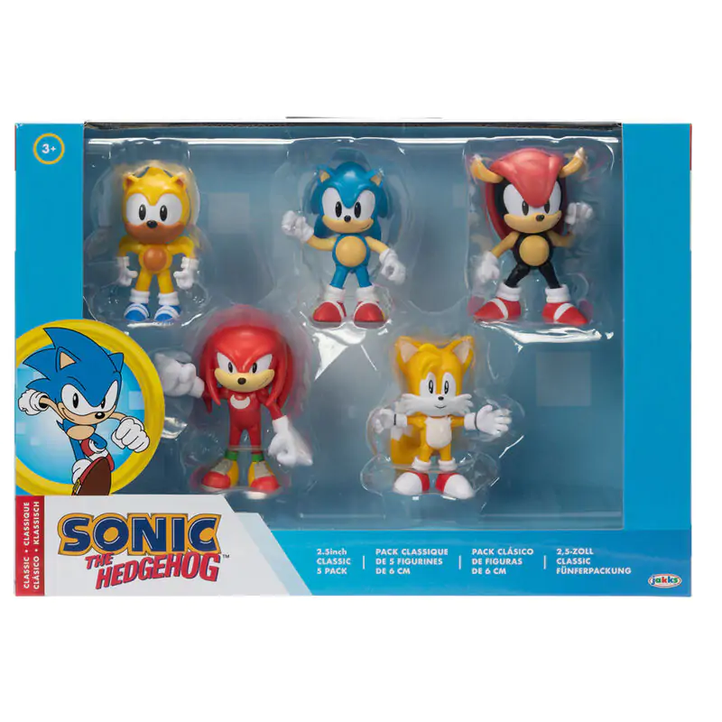 Sonic the Hedgehog 5db-os figura csomag 6cm termékfotó