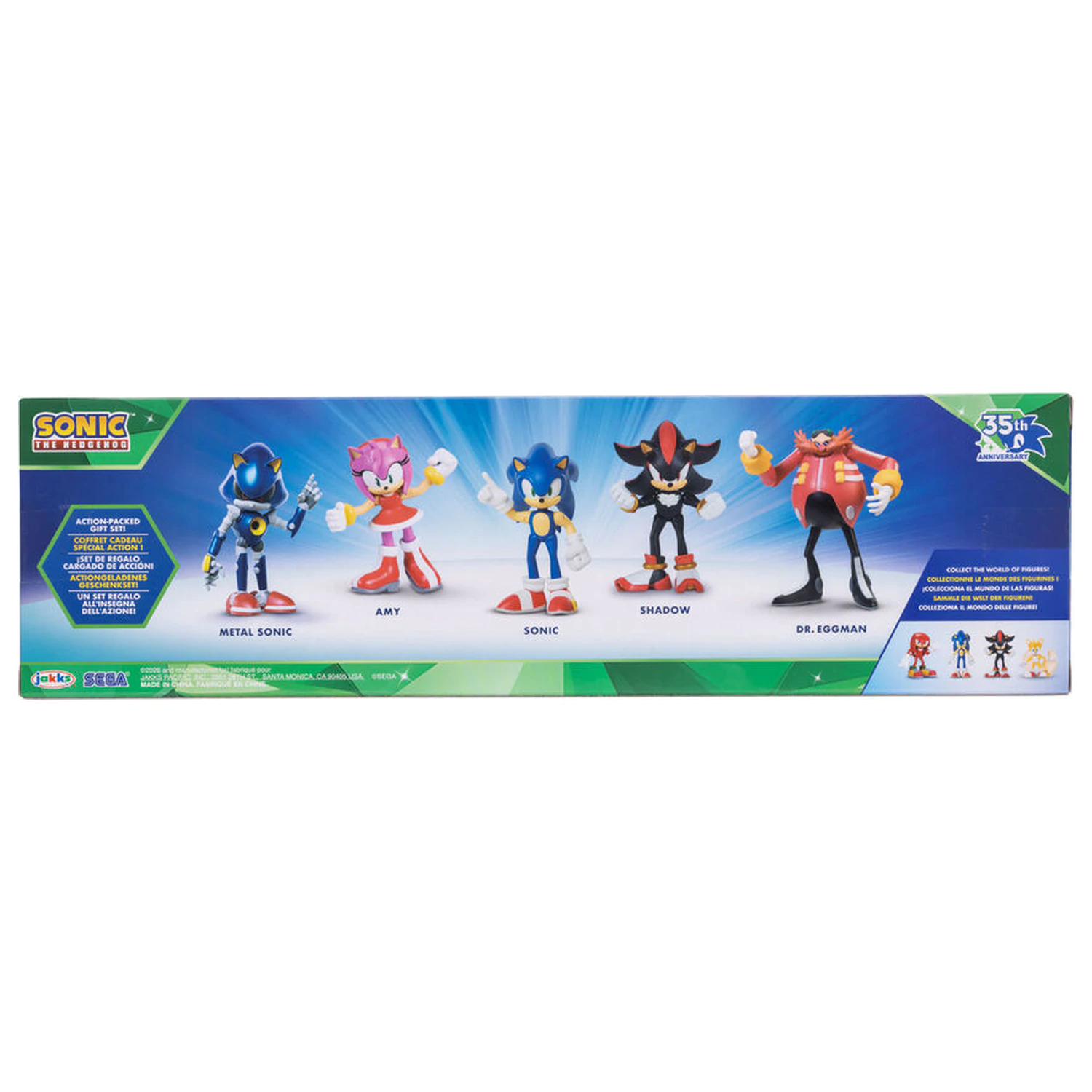 Sonic The Hedgehog 5db-os figura csomag 6cm termékfotó