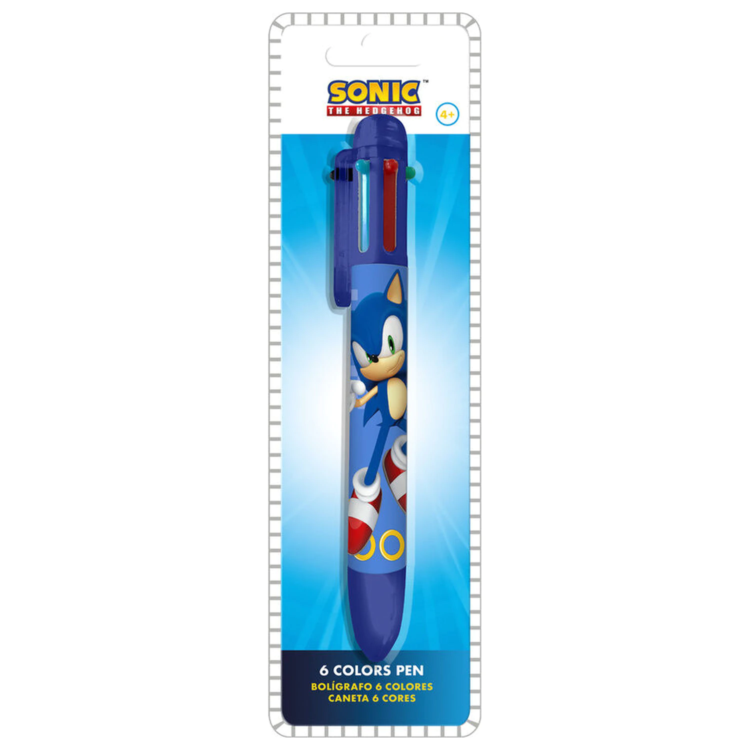 Sonic the Hedgehog 6 színű toll termékfotó
