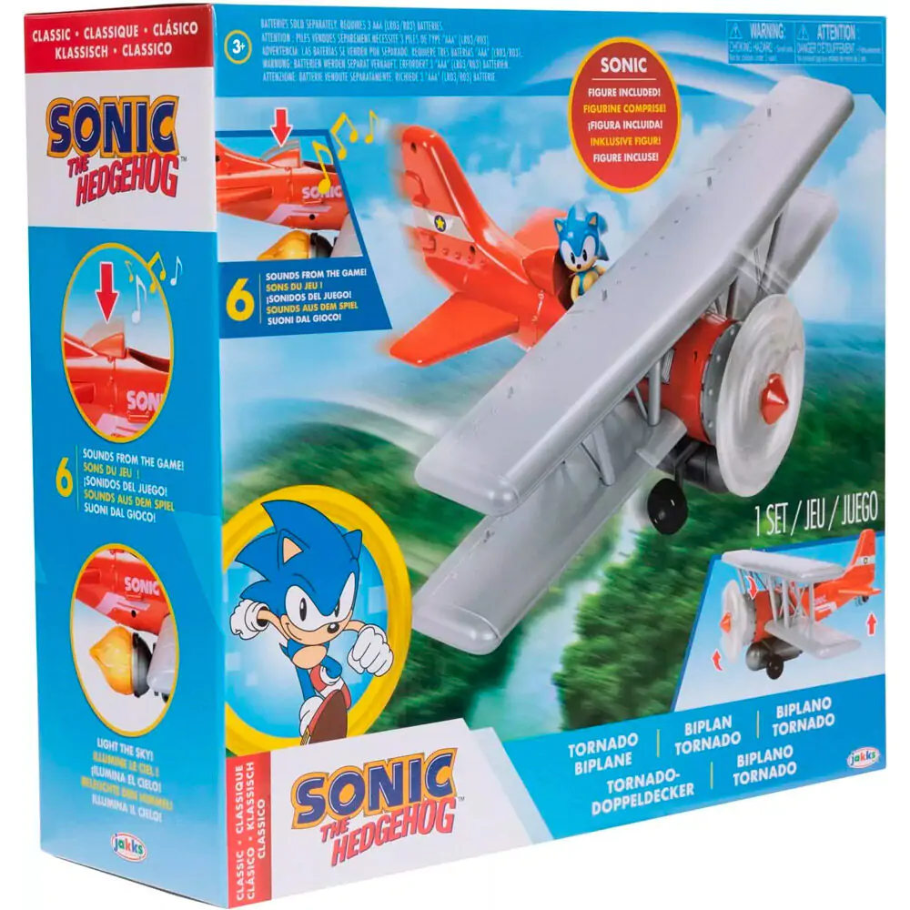 Sonic - The Hedgehog Biplane Mini figura játékkészlet 6 cm termékfotó