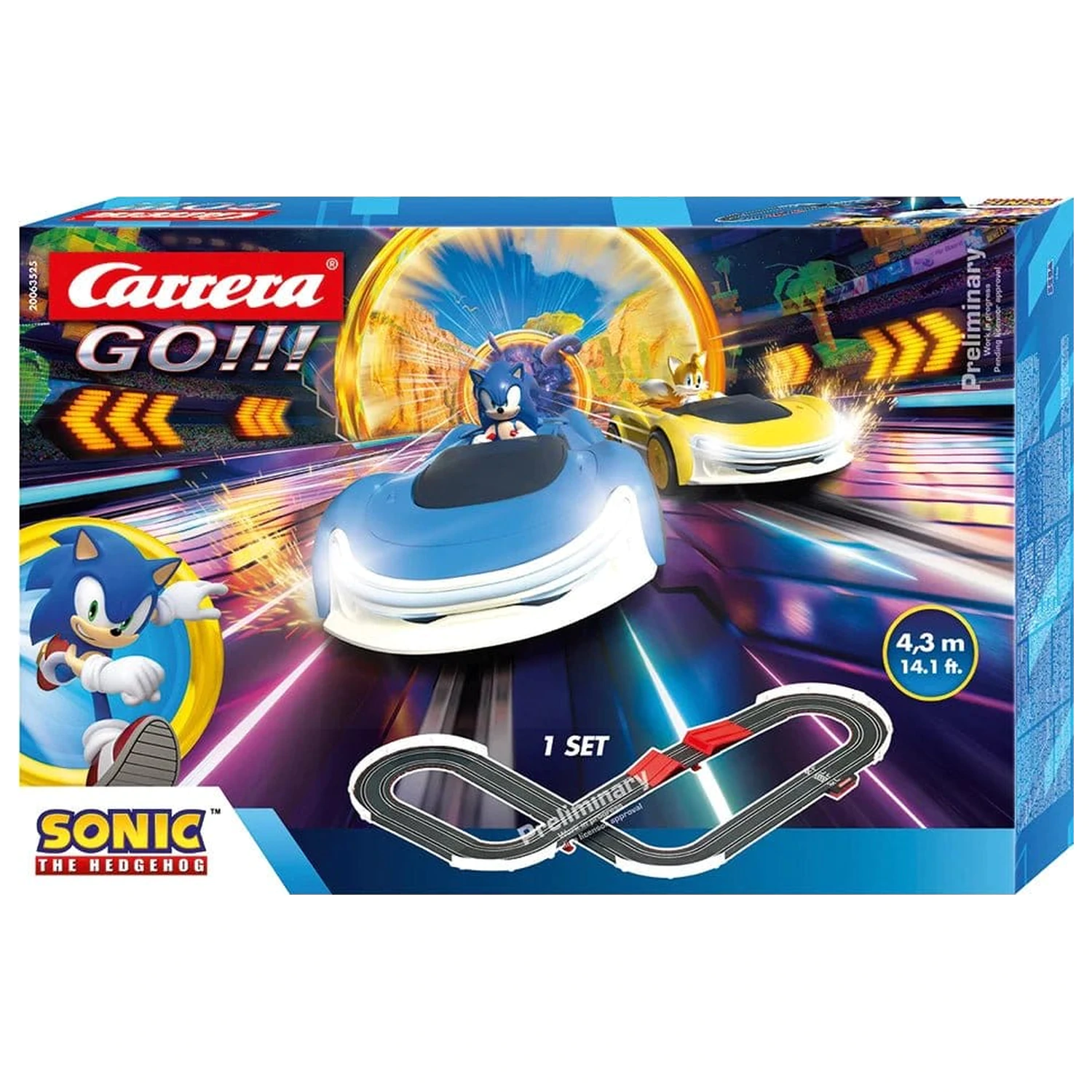 Sonic the Hedgehog Carrera GO!!! Race Track Set (BO) Sonic Racing CrossWorlds elektromos versenypálya  termékfotó