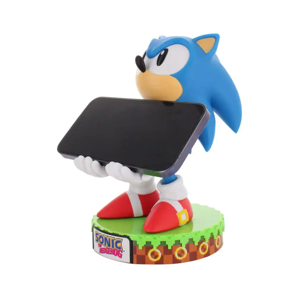 Sonic The Hedgehog Deluxe Sonic kontroller/telefon tartó Cable Guy figura 20cm termékfotó