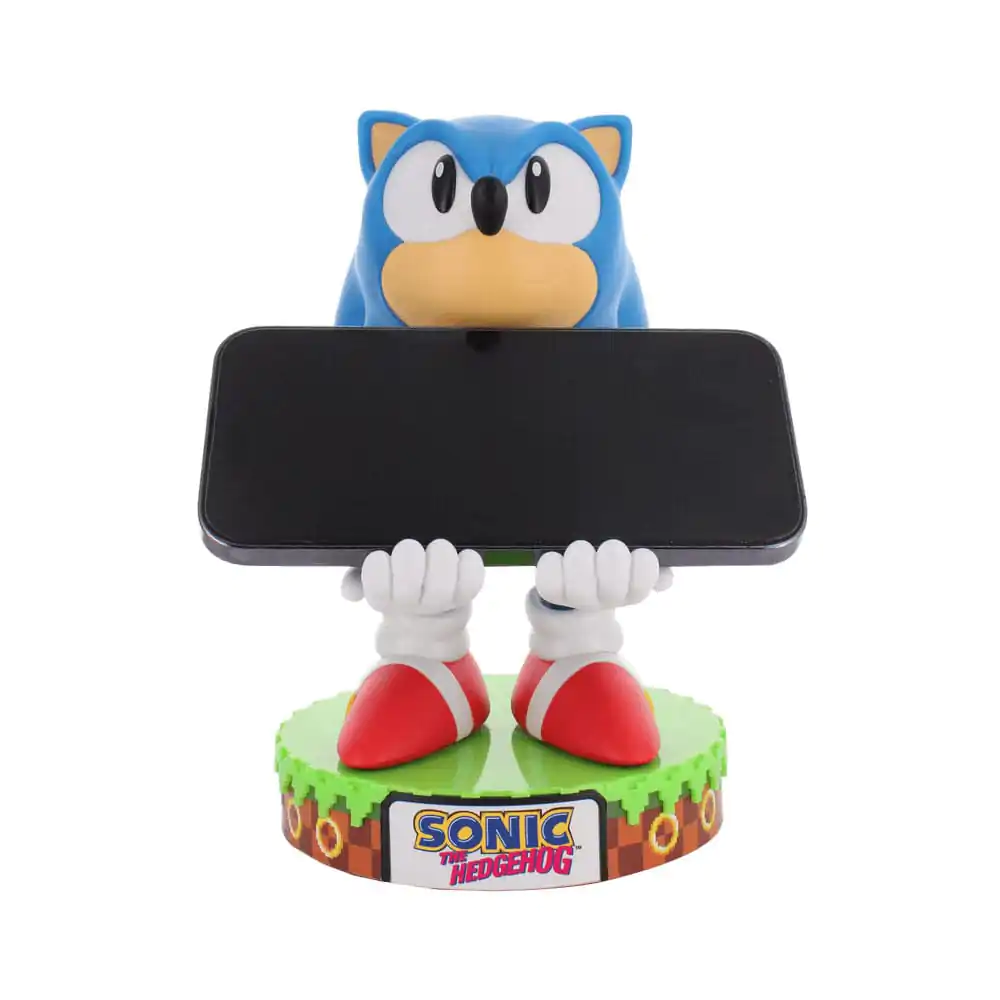 Sonic The Hedgehog Deluxe Sonic kontroller/telefon tartó Cable Guy figura 20cm termékfotó