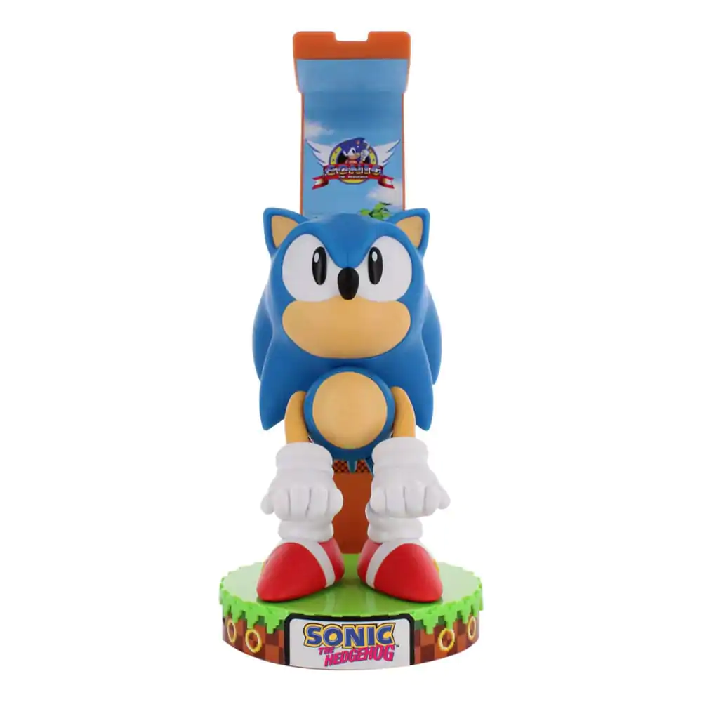 Sonic The Hedgehog Deluxe Sonic kontroller/telefon tartó Cable Guy figura 20cm termékfotó