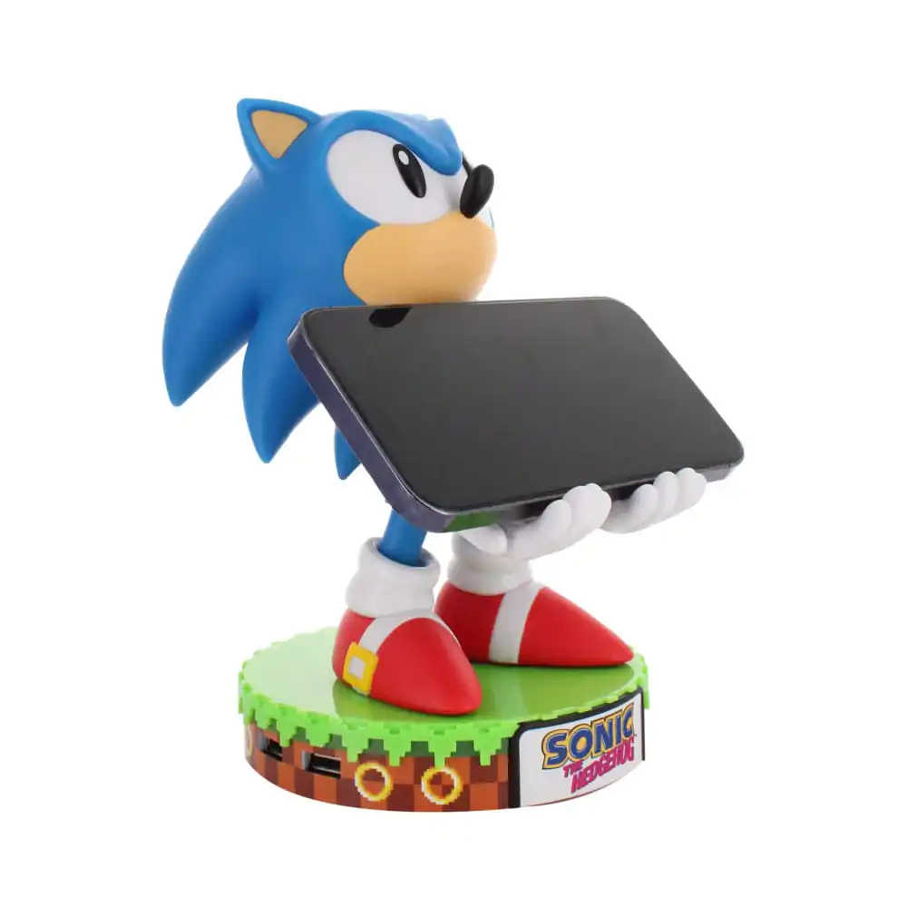 Sonic The Hedgehog Deluxe Sonic kontroller/telefon tartó Cable Guy figura 20cm termékfotó