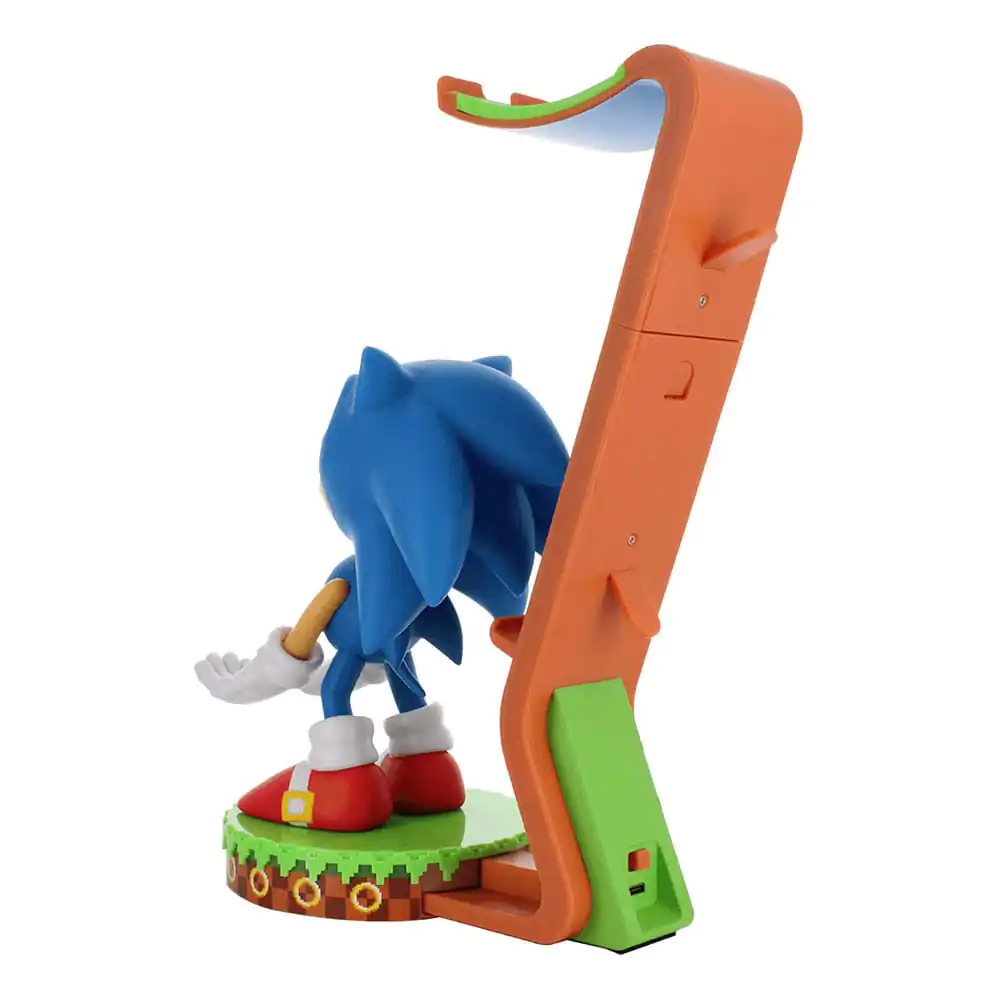 Sonic The Hedgehog Deluxe Sonic kontroller/telefon tartó Cable Guy figura 20cm termékfotó
