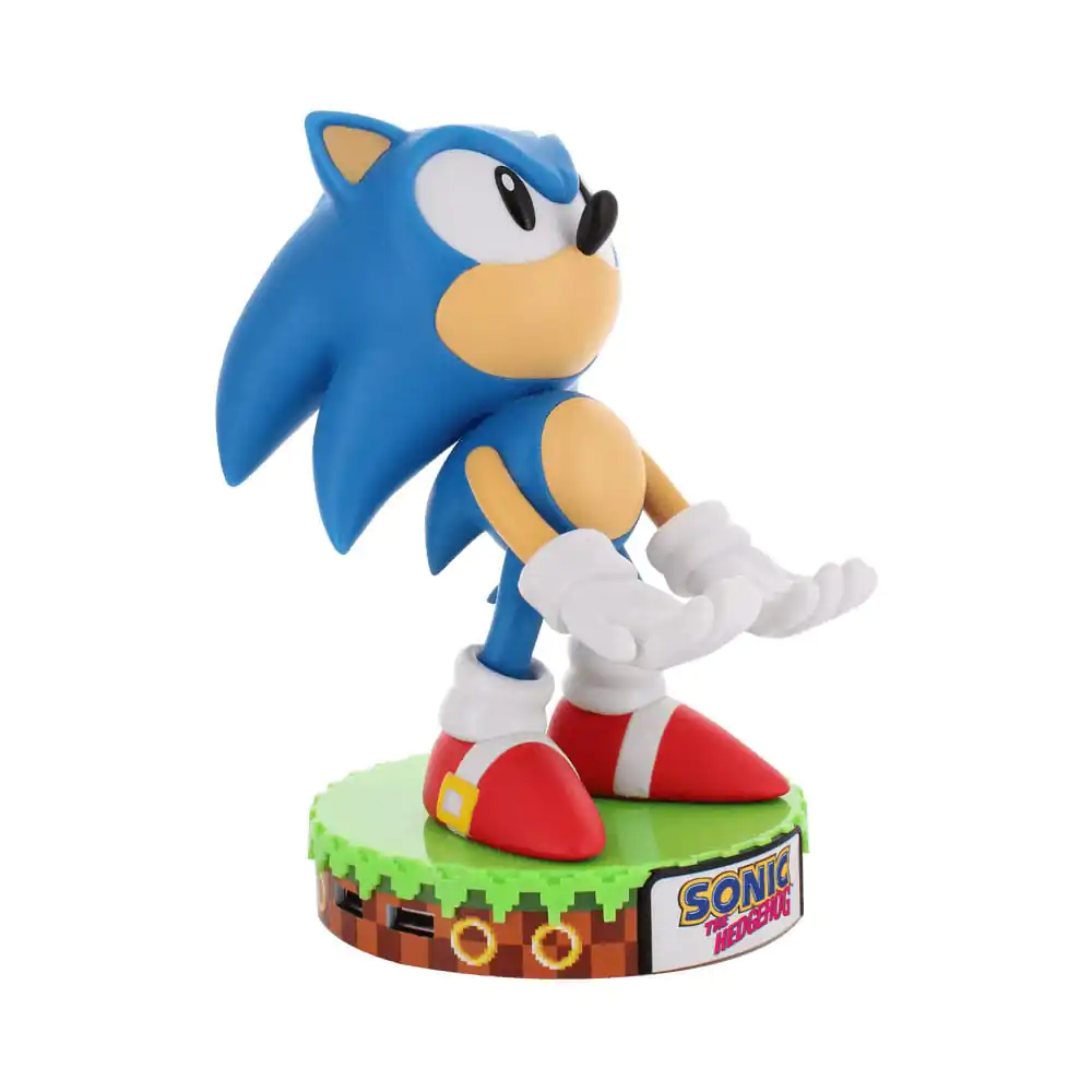 Sonic The Hedgehog Deluxe Sonic kontroller/telefon tartó Cable Guy figura 20cm termékfotó