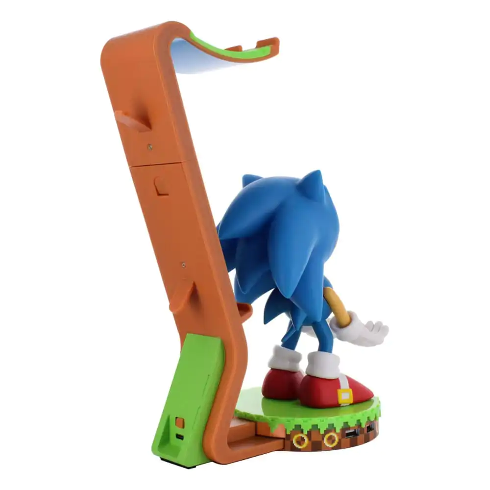Sonic The Hedgehog Deluxe Sonic kontroller/telefon tartó Cable Guy figura 20cm termékfotó