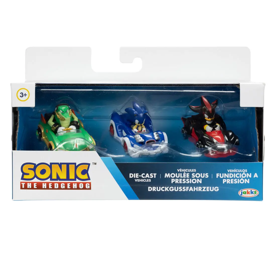 Sonic The Hedgehog Die Cast 3 db-os autó csomag 1:64 termékfotó