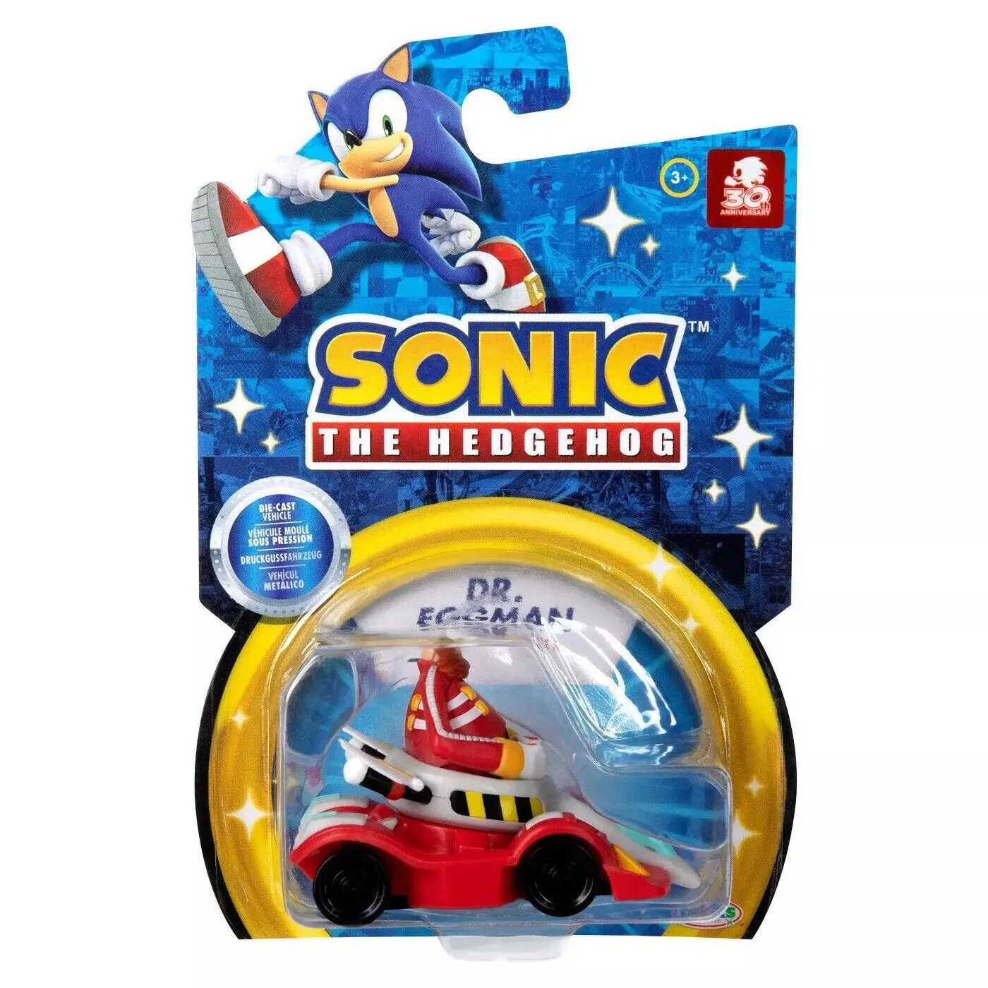 Sonic The Hedgehog Dr. Eggman Egg Booster Mini jármű 6 cm termékfotó
