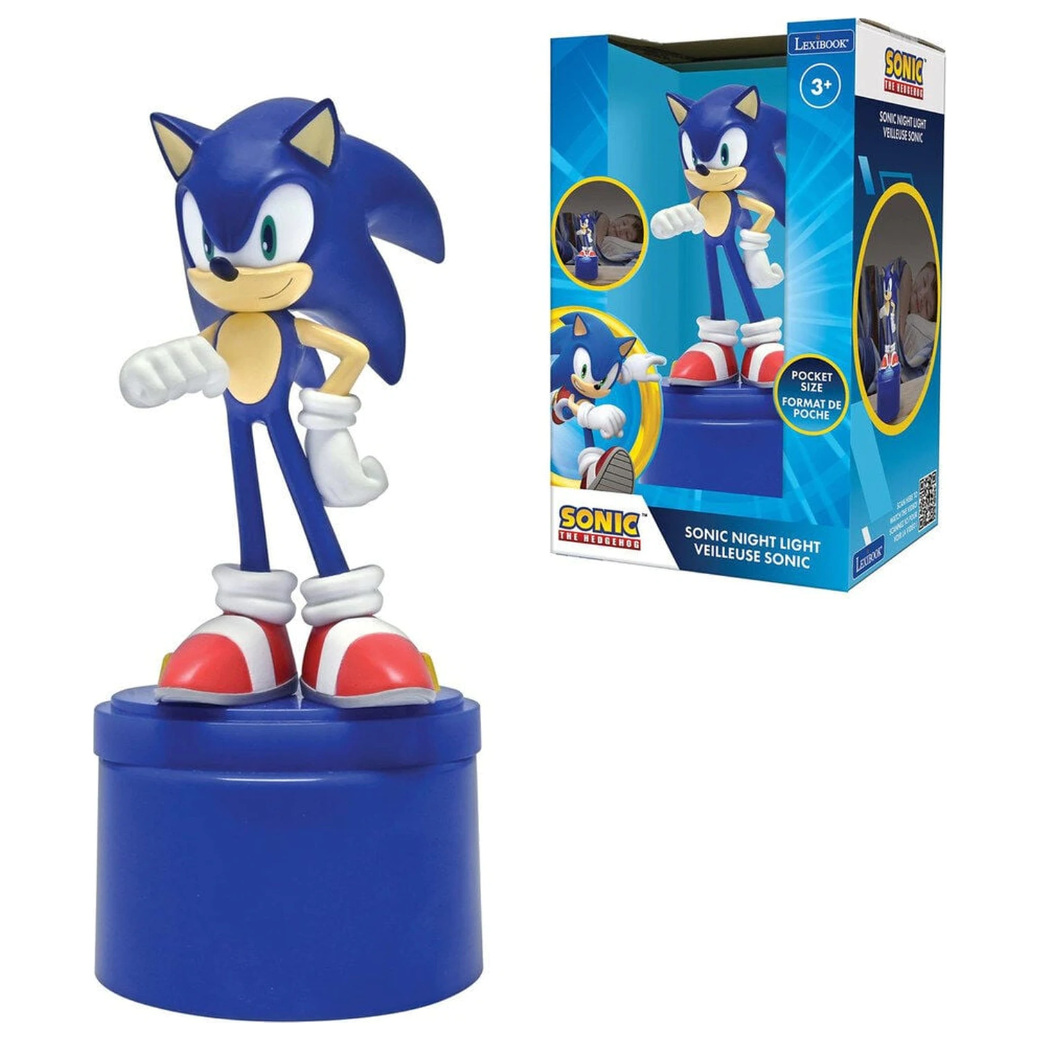 Sonic The Hedgehog éjszakai lámpa termékfotó