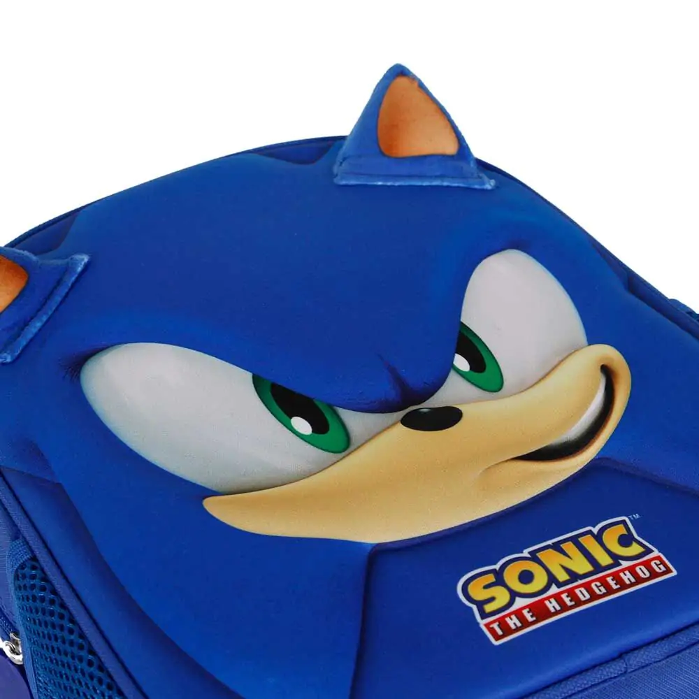 Sonic the Hedgehog Face 3D táska hátizsák 31cm termékfotó