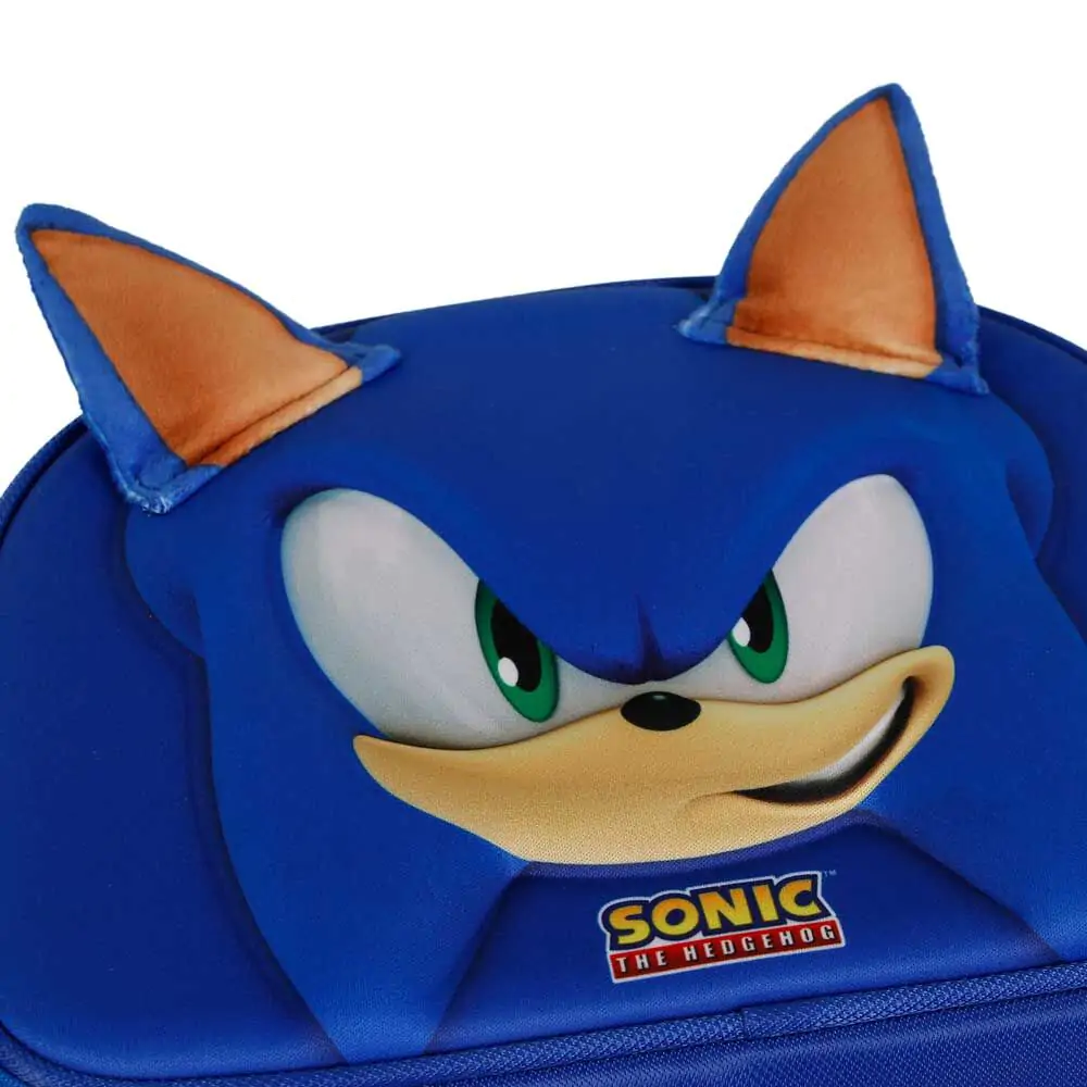 Sonic the Hedgehog Face 3D uzsonnás táska termékfotó