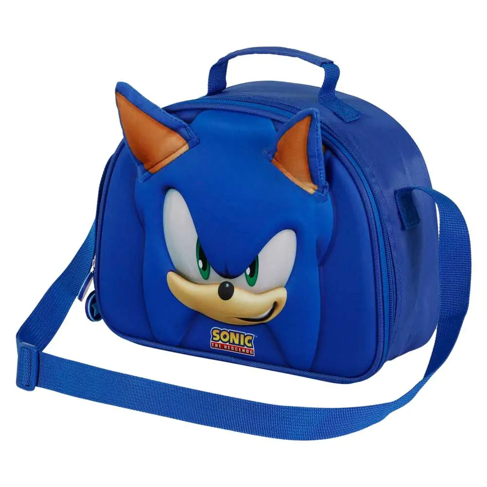 Sonic the Hedgehog Face 3D uzsonnás táska termékfotó