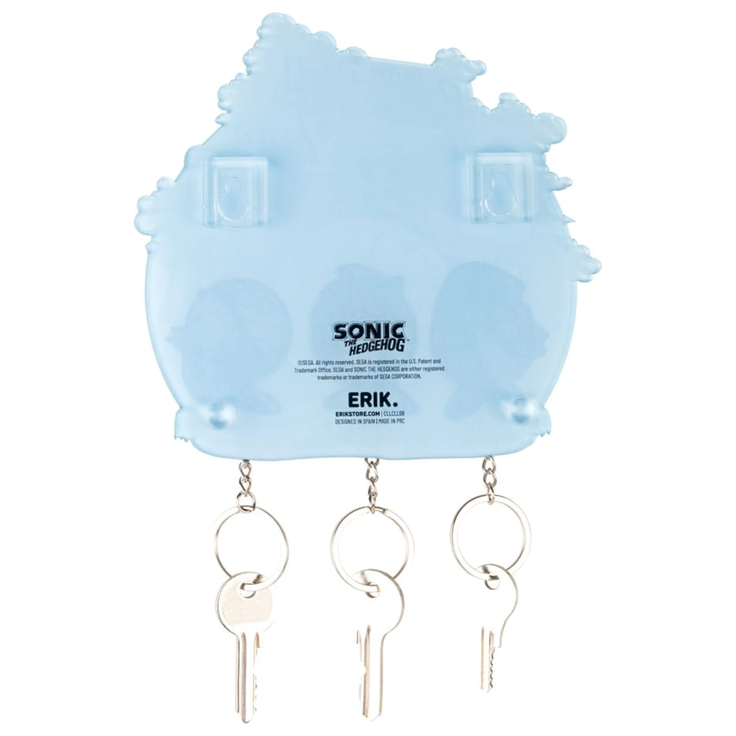 Sonic the Hedgehog fali kulcstartó 3 db kulcstartóval termékfotó