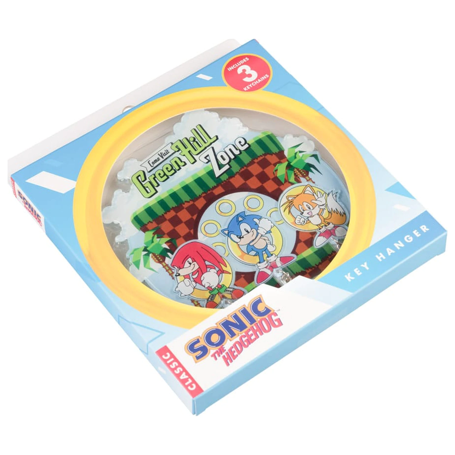 Sonic the Hedgehog fali kulcstartó 3 db kulcstartóval termékfotó