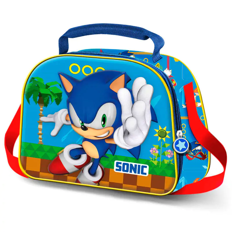 Sonic the Hedgehog Faster 3D uzsonnás táska termékfotó