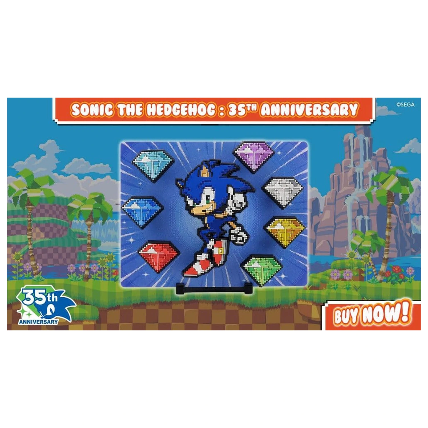 Sonic The Hedgehog FiGGYZ gyűjthető hűtőmágnes Modern Sonic 35th Anniversary 9 cm termékfotó