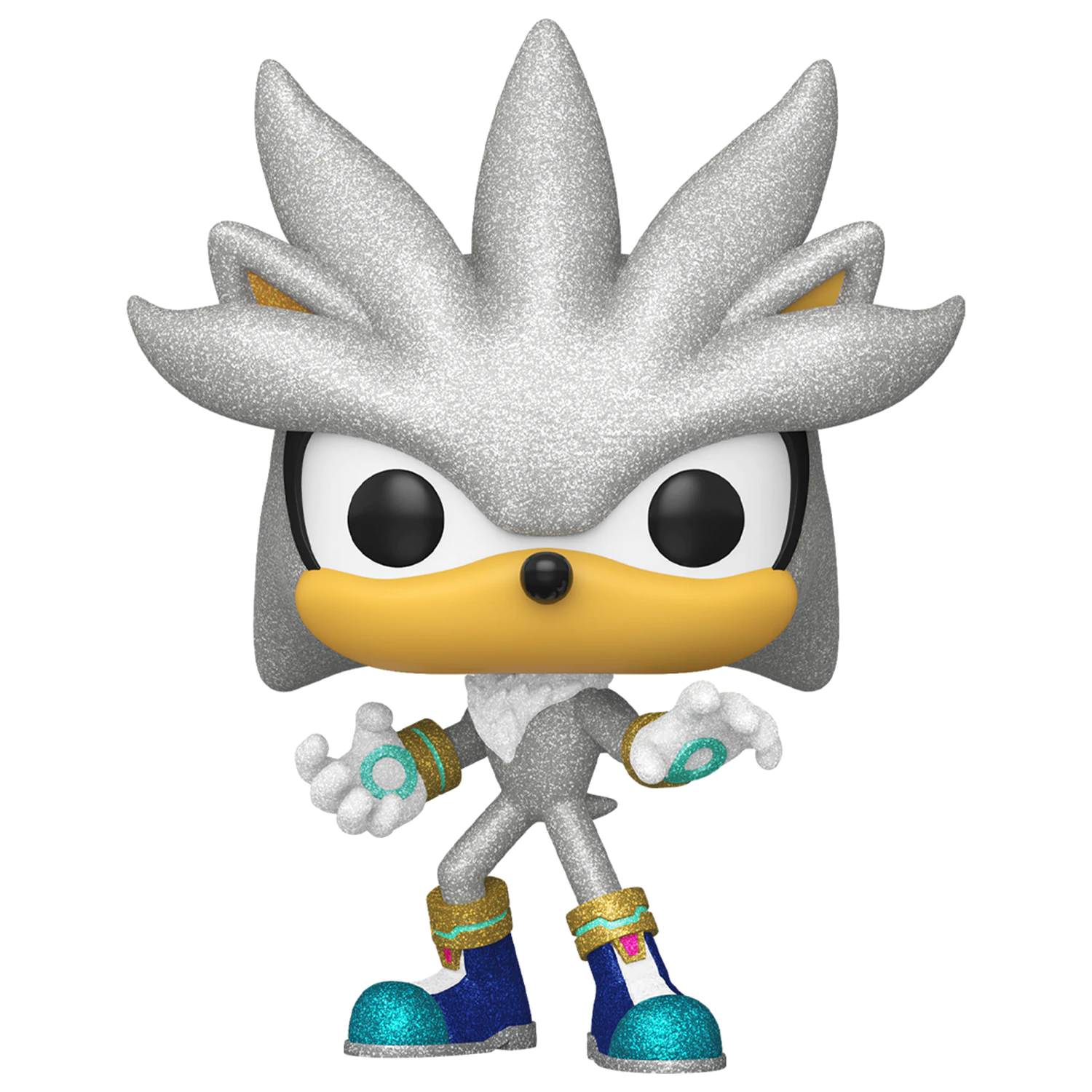 Sonic The Hedgehog Funko POP! Games Vinyl figura Silver The Hedgehog (FL) 9 cm termékfotó