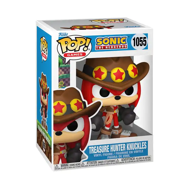 Sonic the Hedgehog Funko POP! Games Vinyl figura Treasure Hunter Knuckles 9 cm termékfotó