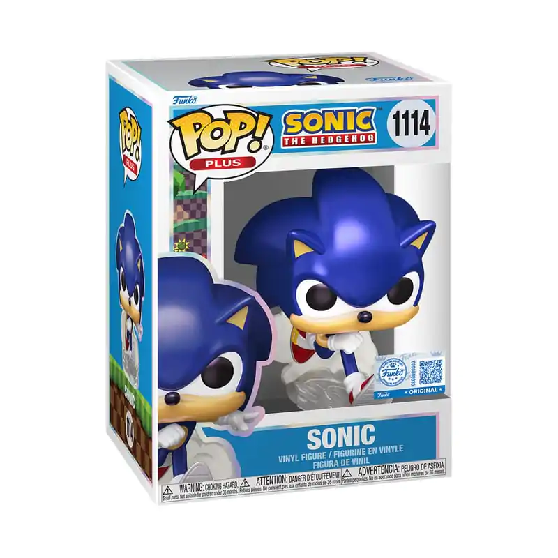Sonic - The Hedgehog Funko POP! Plus Movies Vinyl figura Sonic(PRL) 9 cm termékfotó