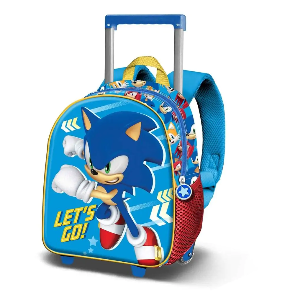 Sonic The Hedgehog Go 3D gurulós táska 39cm termékfotó