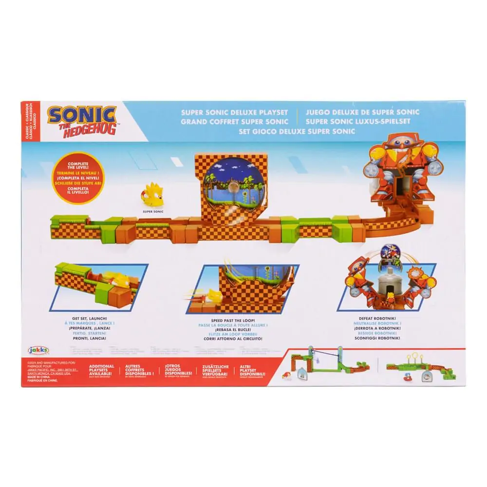 Sonic - The Hedgehog Go Go Racers Launching ramps Deluxe Mini figura játékkészlet termékfotó