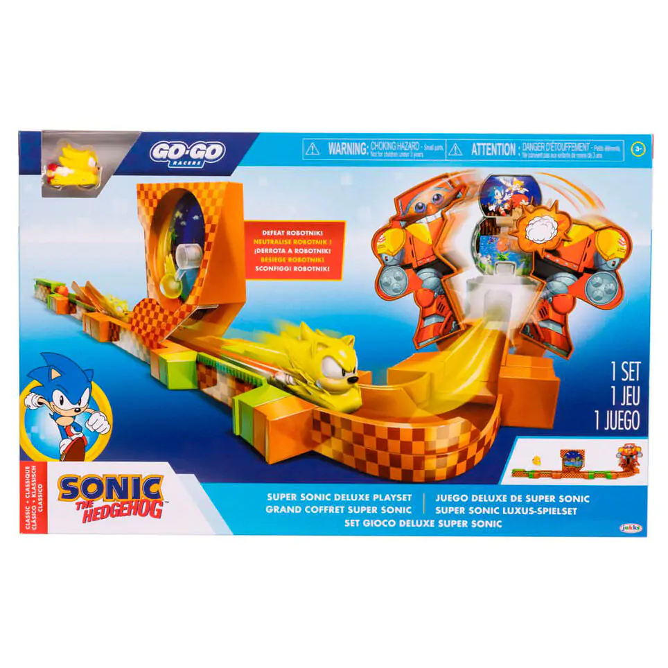 Sonic - The Hedgehog Go Go Racers Launching ramps Deluxe Mini figura játékkészlet termékfotó