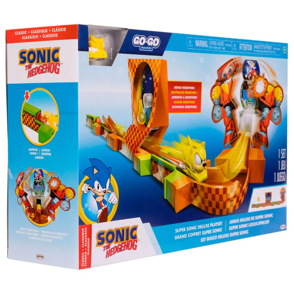 Sonic - The Hedgehog Go Go Racers Launching ramps Deluxe Mini figura játékkészlet termékfotó