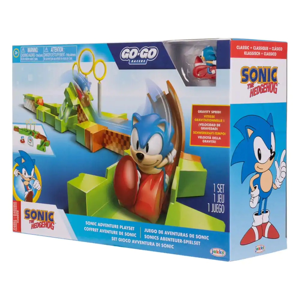 Sonic - The Hedgehog Go Go Racers Launching ramps Sonic & Knuckles Mini figura játékkészlet termékfotó