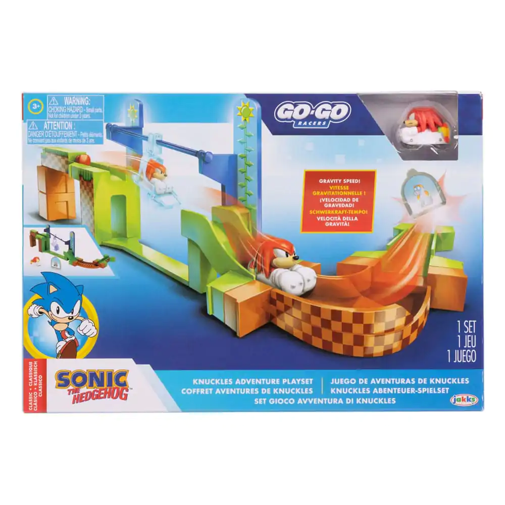 Sonic - The Hedgehog Go Go Racers Launching ramps Sonic & Knuckles Mini figura játékkészlet termékfotó