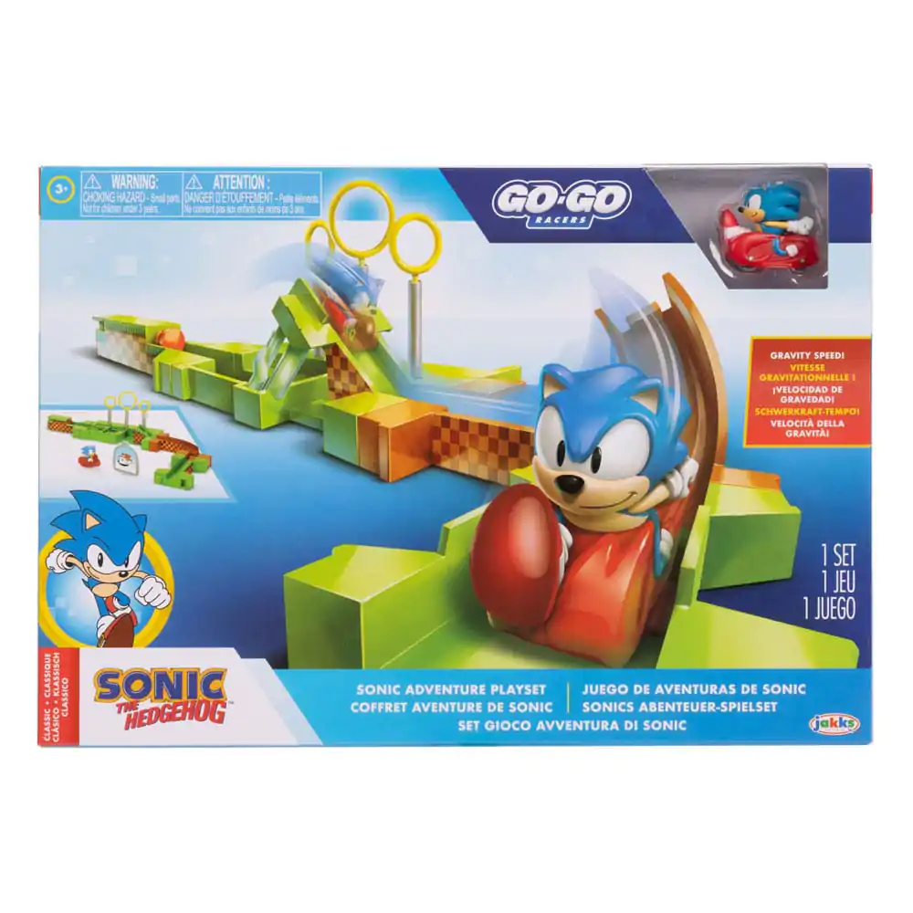 Sonic - The Hedgehog Go Go Racers Launching ramps Sonic & Knuckles Mini figura játékkészlet termékfotó